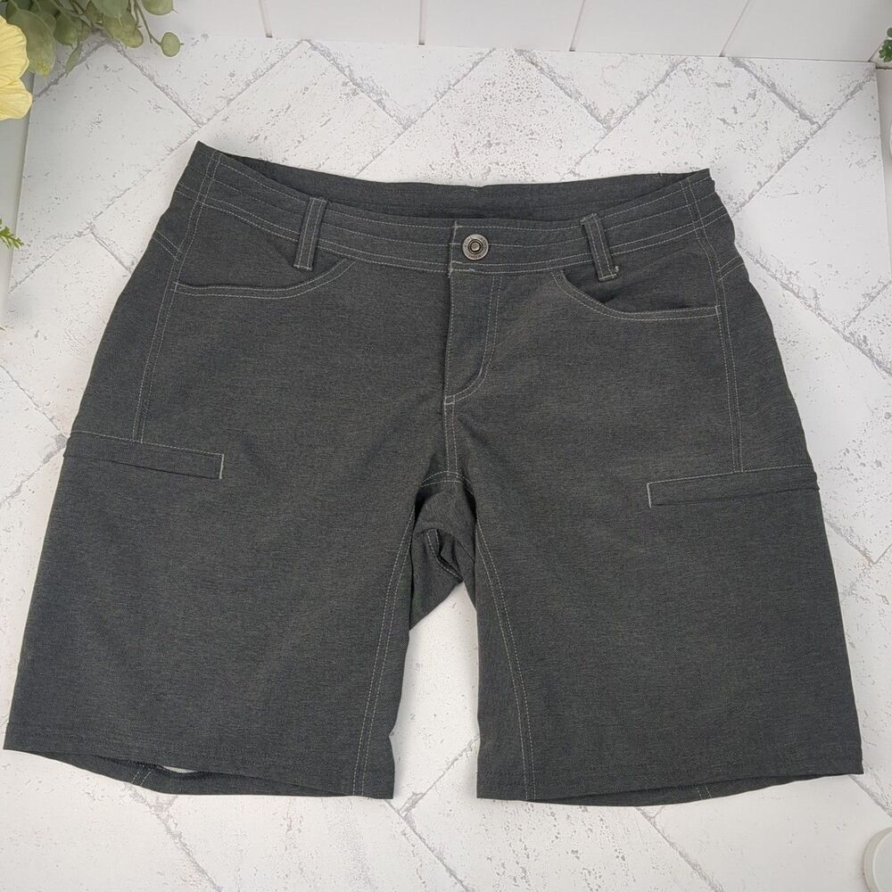 Kuhl Shorts Women's 4 Gray UPF 50 Zip Pockets Quick Dry Outdoor Lightweight Grey
